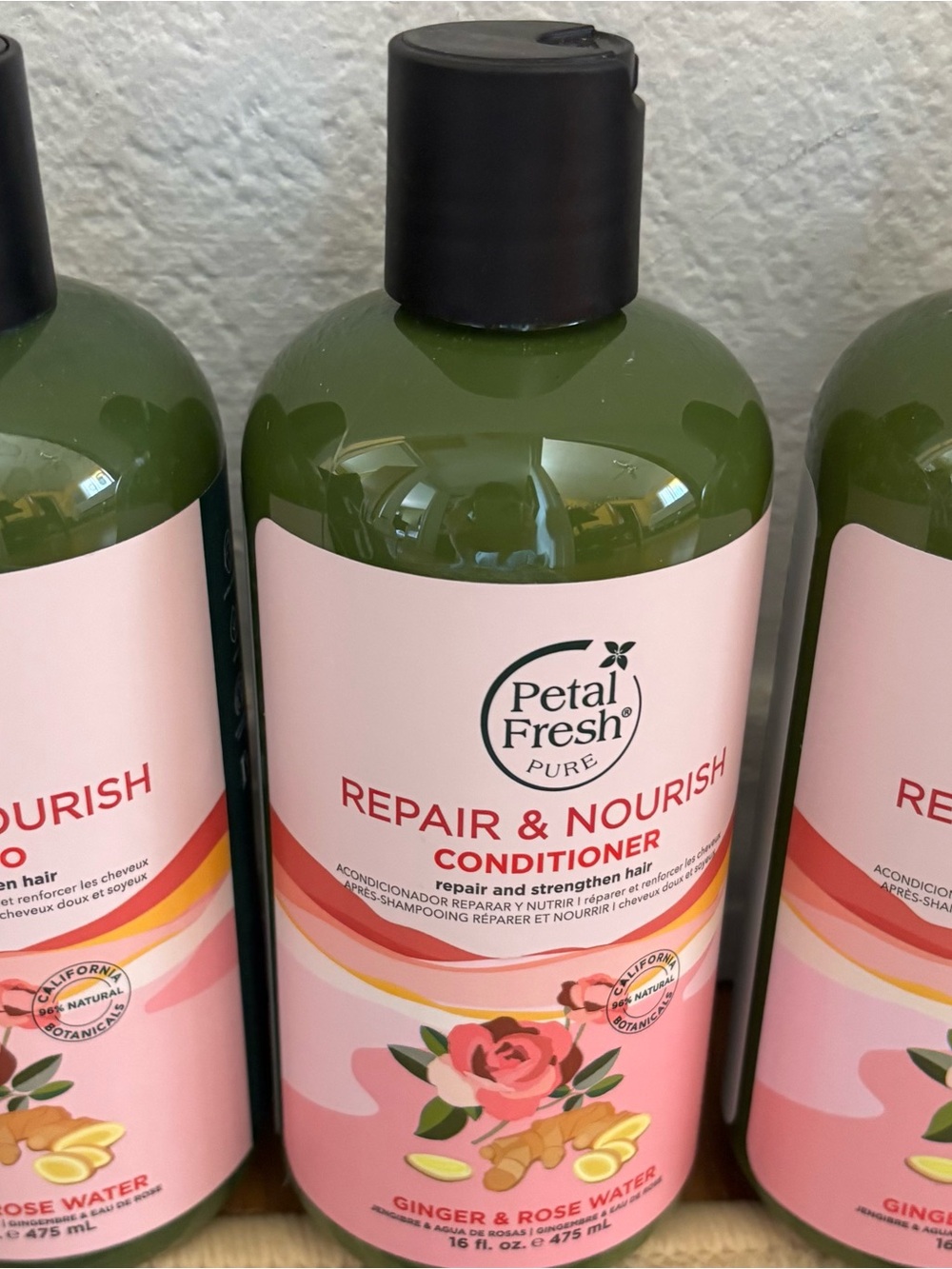 Petal Fresh Pure Repair & Nourish Conditioner - Ginger & Rose Water (Pink)